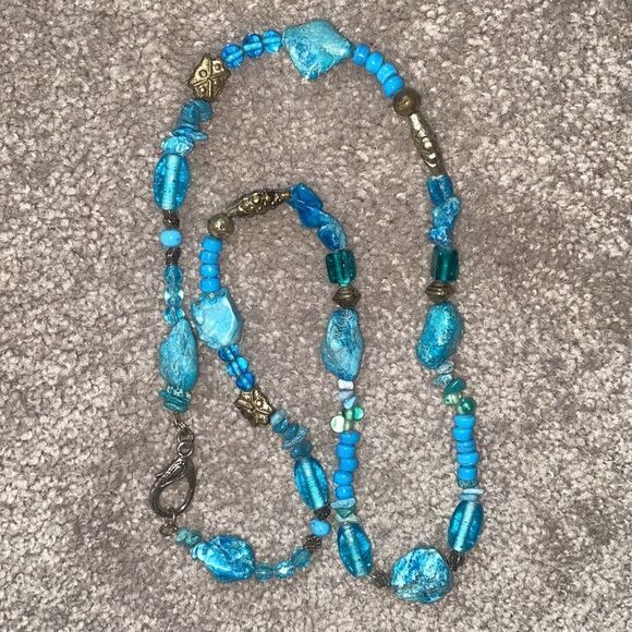 Vintage Turquoise Beaded Necklace!  - Picture 4 of 11